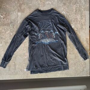 Abercrombie and Fitch Soft AF Collection Boyfriend Long Sleeve Tee Queen Grey S